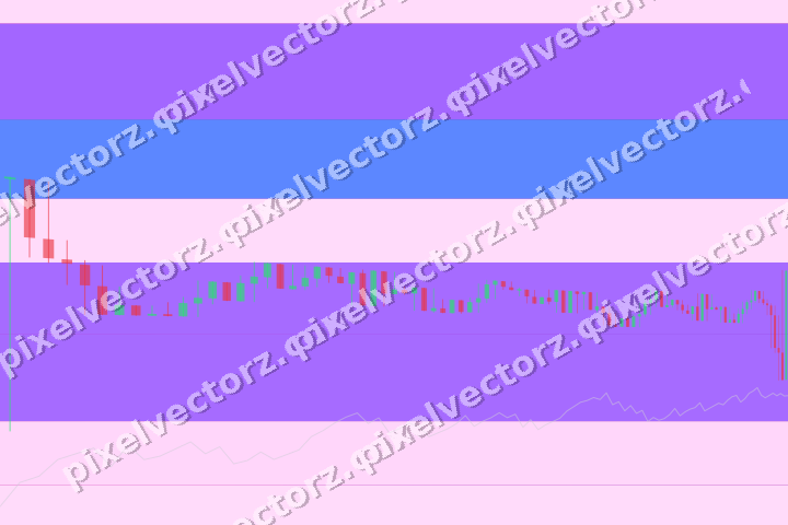 Glowing neon chart background in purple and blue