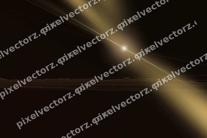 Glowing neon chart background in orange and amber