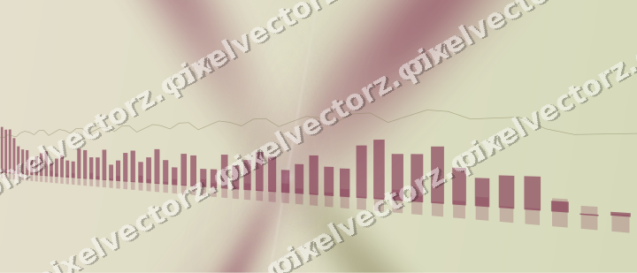 Soft pastel chart background in dark pink and yellow