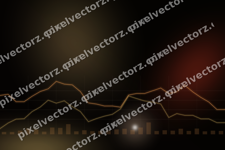 Leuchtender Neon Diagramm Hintergrund in Orange und Bernstein