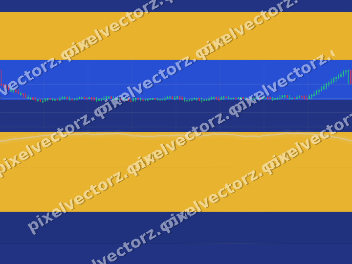 Glowing neon chart background in amber and blue