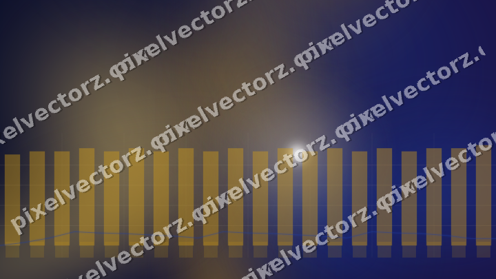 Glowing neon chart background in amber and blue