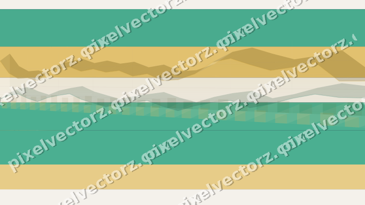Glowing neon chart background in amber and green