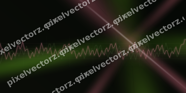 Glowing neon chart background in pink and lime