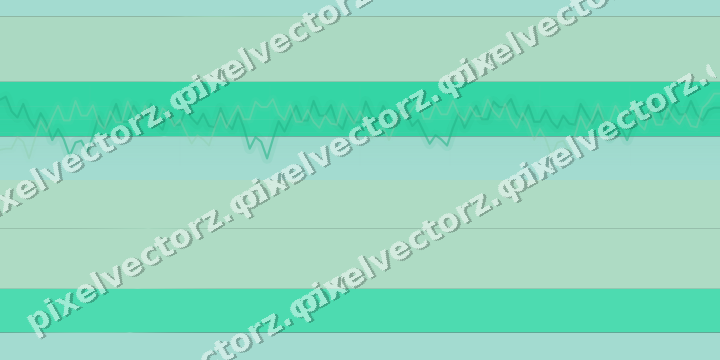 Glowing neon chart background in green and teal