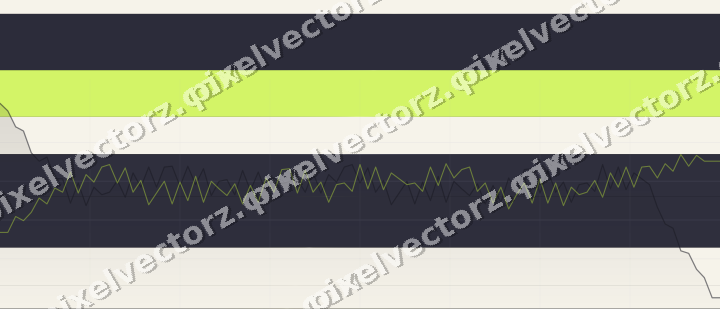 Glowing neon chart background in blue and purple