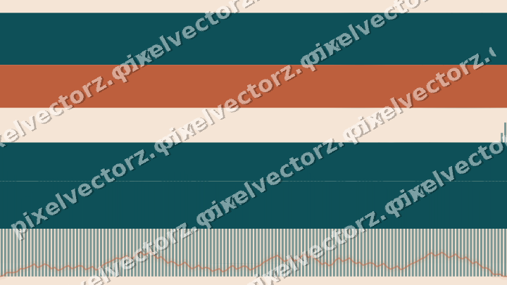 Soft pastel chart background in dark teal and orange