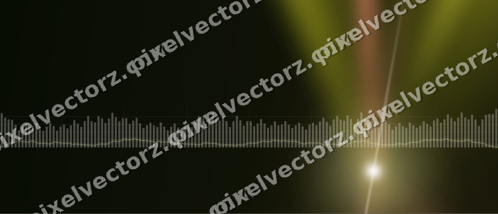 Glowing neon chart background in yellow and red