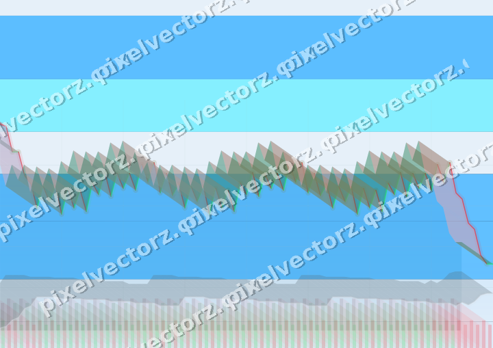 Glowing neon chart background in cyan and blue