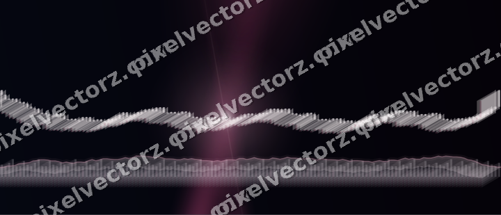 Glowing neon chart background in pink and blue