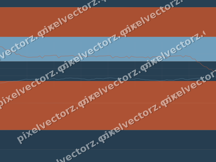 Soft pastel chart background in orange and cyan