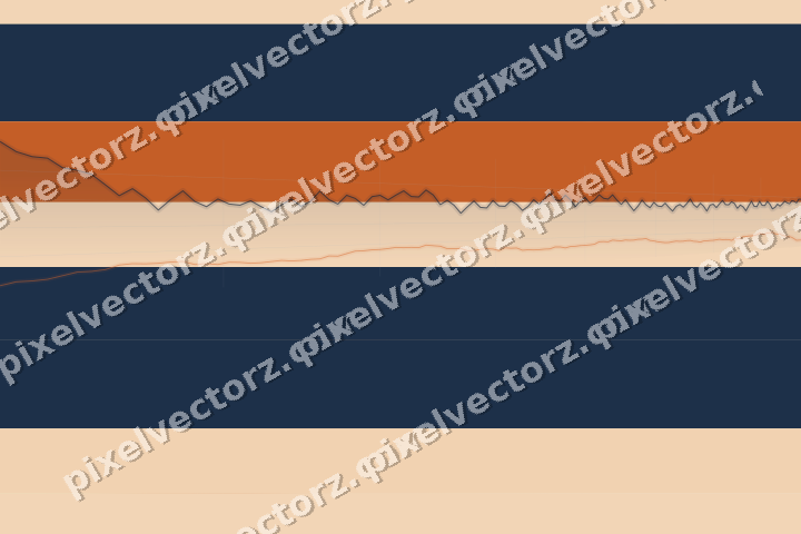 Soft pastel chart background in dark blue and orange