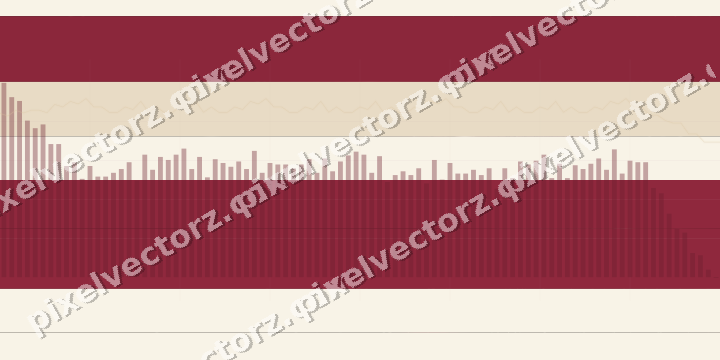 Glowing neon chart background in pink and red