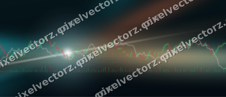 Leuchtender Neon Diagramm Hintergrund in Petrol und Orange