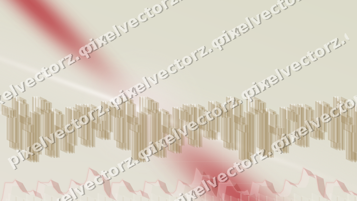 Soft pastel chart background in red and pale amber
