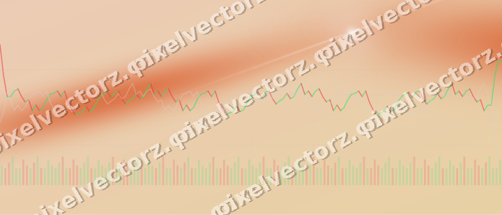 Soft pastel chart background in orange and teal