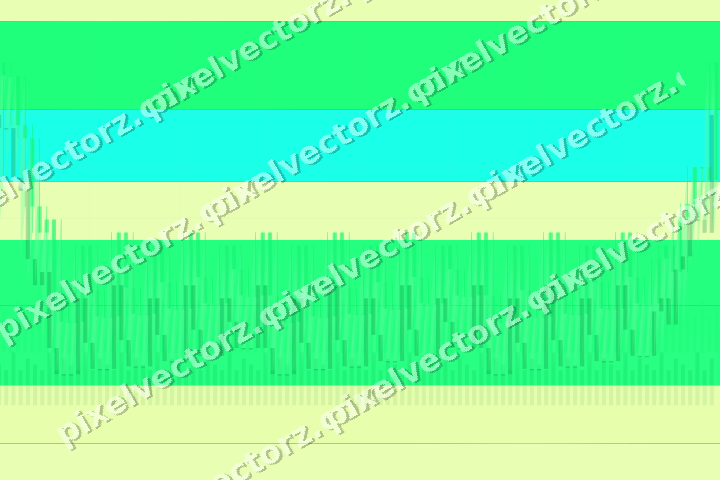 Glowing neon chart background in green and lime