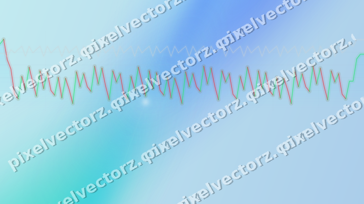 Soft pastel chart background in cyan and teal