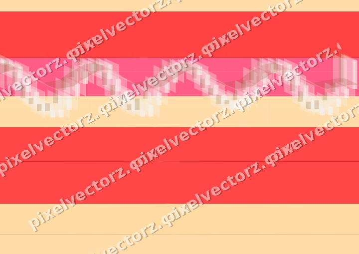 Glowing neon chart background in red and orange