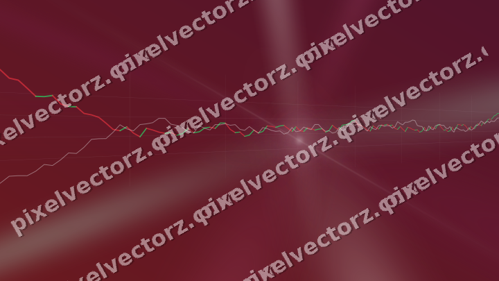 Glowing neon chart background in dark pink and green