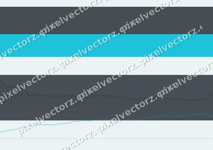 Glowing neon chart background in teal and pale cyan