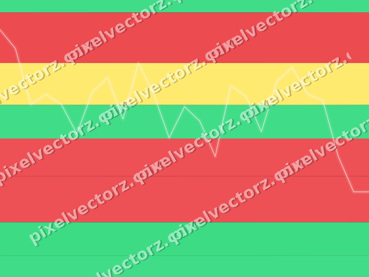 Glowing neon chart background in red and orange