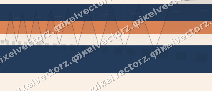 Glowing neon chart background in blue and orange