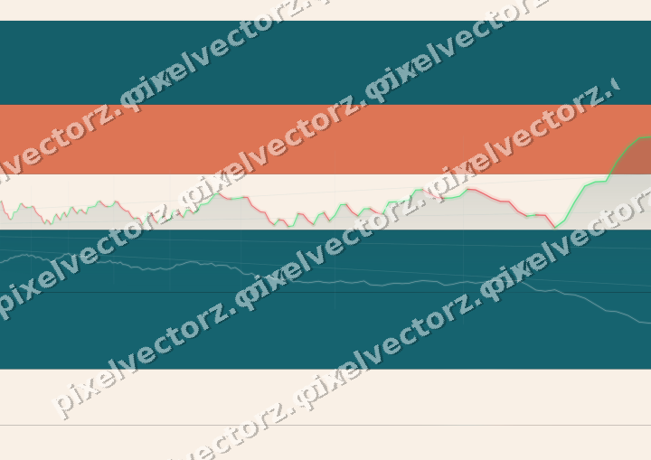 Glowing neon chart background in teal and orange