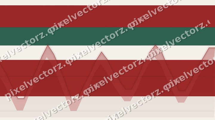 Glowing neon chart background in red and green