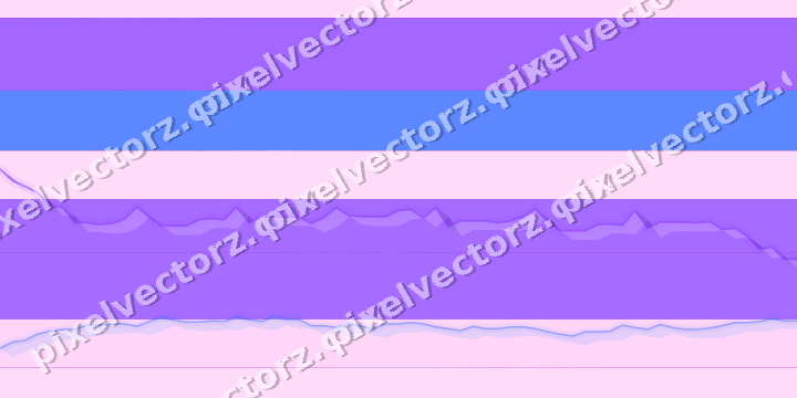 Glowing neon chart background in purple and blue
