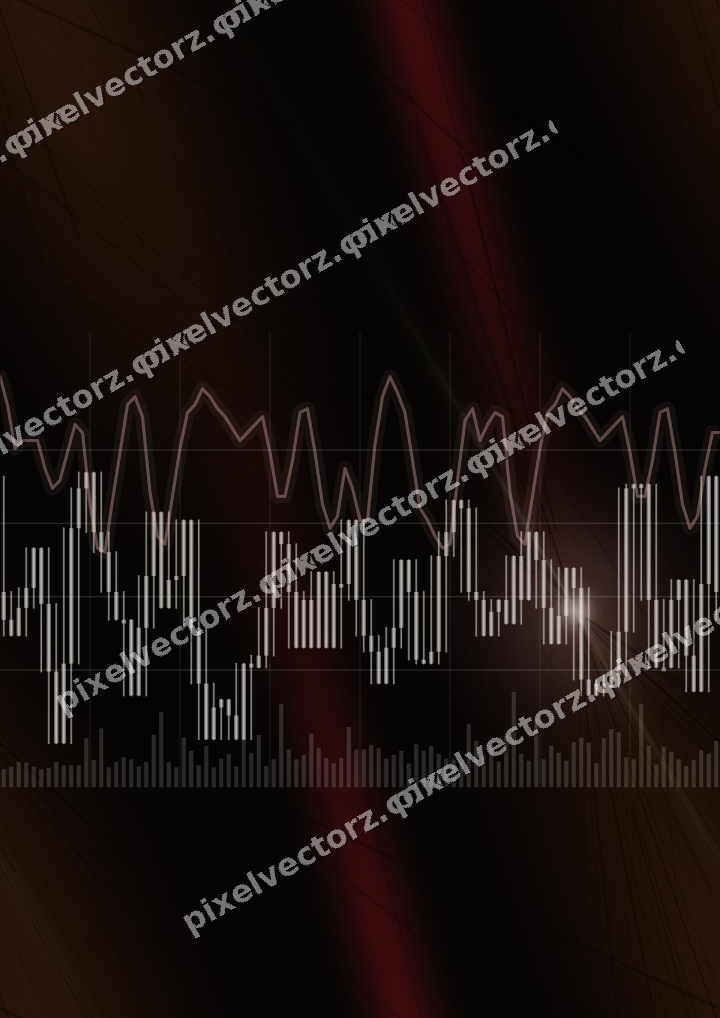 Nahtloser Neon Diagramm Hintergrund in Rot und Bernstein
