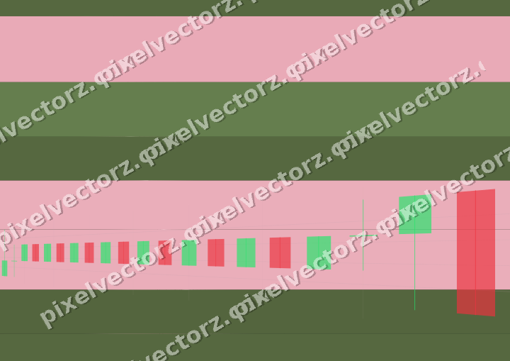 Glowing neon chart background in pink and dark lime