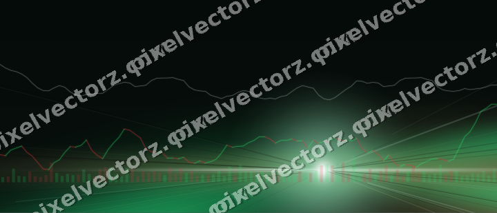 Leuchtender Neon Diagramm Hintergrund in Grün und Orange