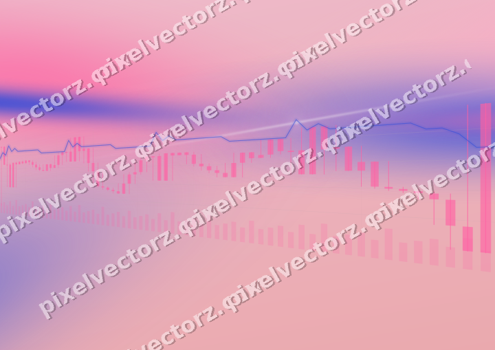 Soft pastel chart background in pink and blue