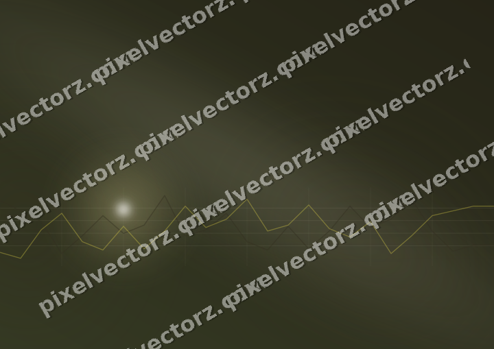 Glowing neon chart background in dark amber and yellow