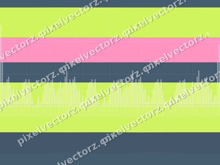 Glowing neon chart background in lime and amber