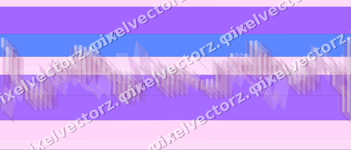 Glowing neon chart background in purple and blue