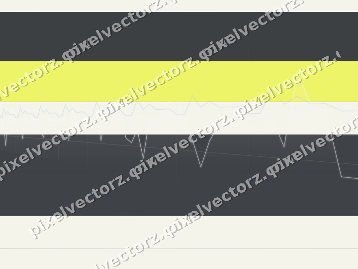 Glowing neon chart background in blue and yellow