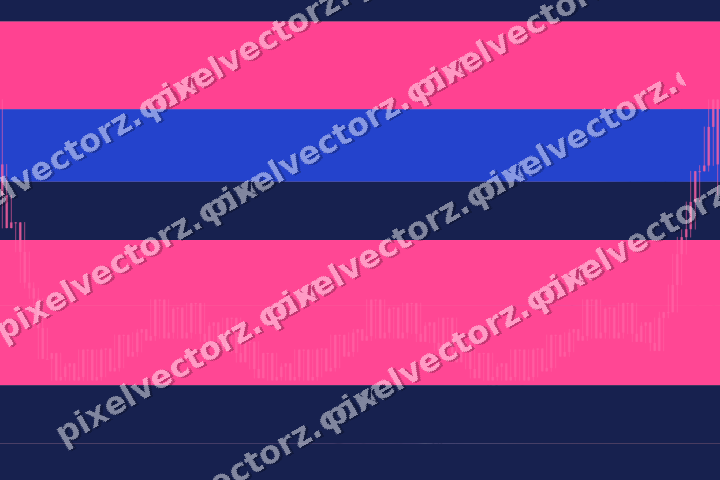 Soft pastel chart background in pink and blue