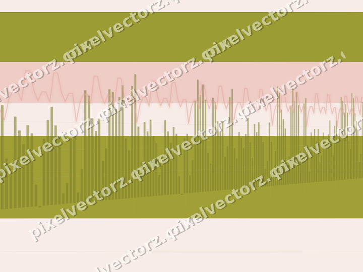 Glowing neon chart background in yellow and red
