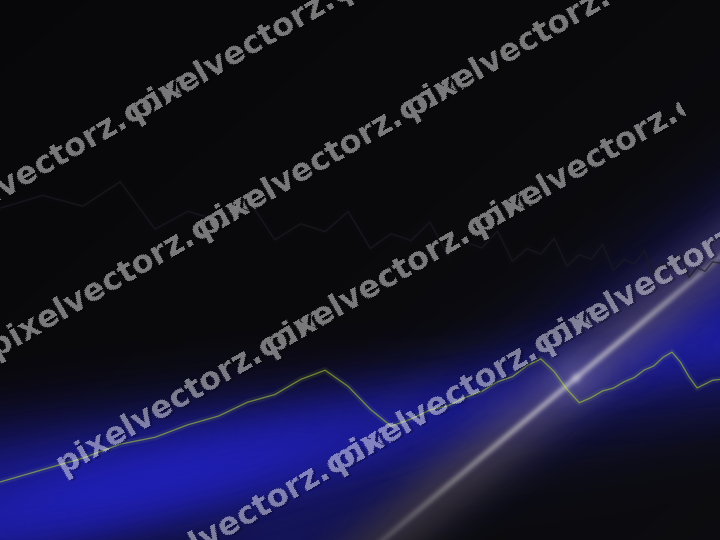 Glowing neon chart background in blue and purple