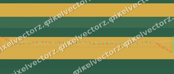 Glowing neon chart background in amber and green