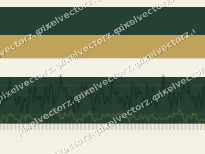Glowing neon chart background in dark green and amber
