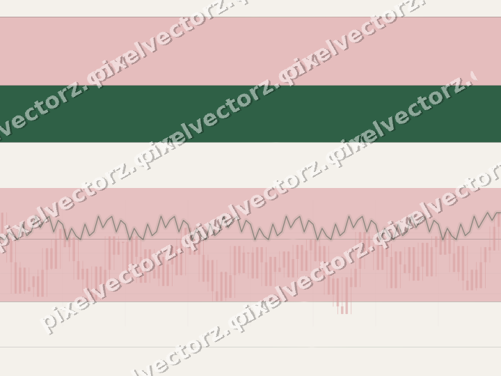 Glowing neon chart background in red and green