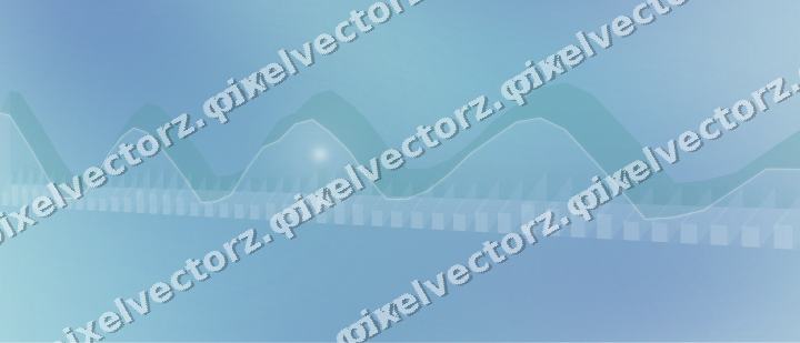 Soft pastel chart background in blue and cyan