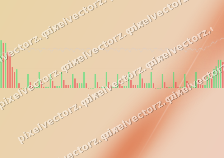 Soft pastel chart background in orange and teal