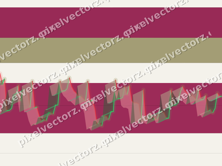 Glowing neon chart background in pink and yellow