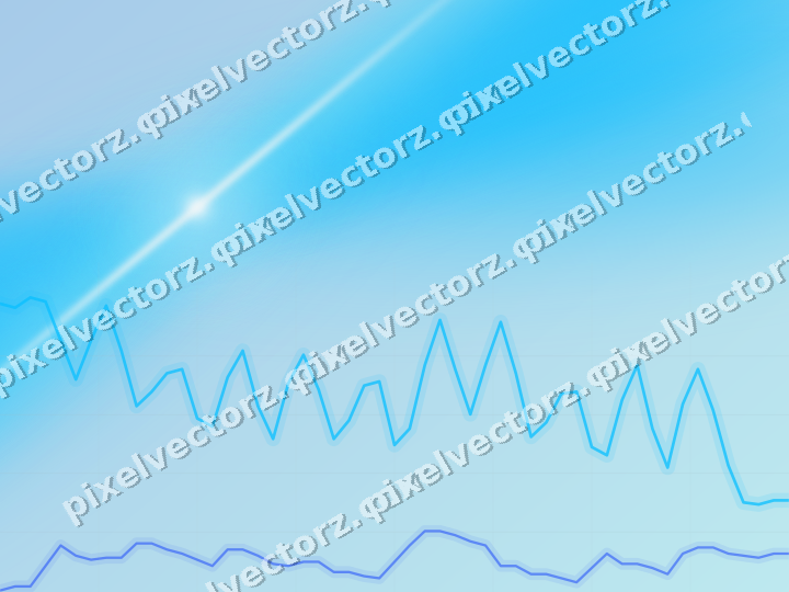 Soft pastel chart background in cyan and teal
