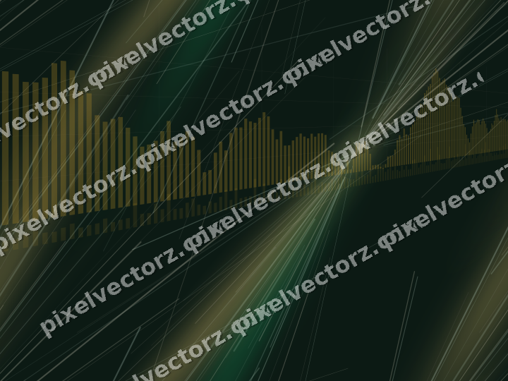 Nahtloser Neon Diagramm Hintergrund in Bernstein und Grün