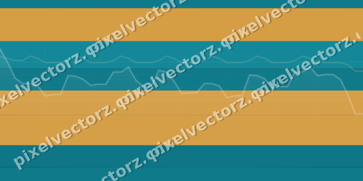 Glowing neon chart background in amber and teal
